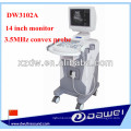 B mode trolley medical ultrasound scan machine for gynecology